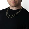 thumbnail image 9 of Semi Solid Rope Chain Necklace in 14K Gold, 9 of 10