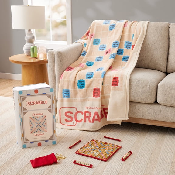 Licensed Classic Boxed Board Game Silk Touch Throw, 50" x 70"