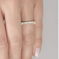 thumbnail image 5 of Round Cut Semi Eternity Diamond Band in 14K Gold, 5 of 6