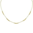 thumbnail image 1 of Round & Square Bead Station Necklace in 14K Gold, 1 of 6