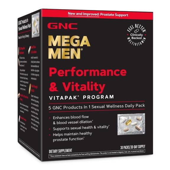 GNC Mega Men Performance and Vitality Vitapak Program, 30 ct.