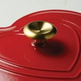 thumbnail image 8 of Tramontina 3-Quart Heart Shape Enameled Cast Iron Dutch Oven (Shallow, Oven Safe), 8 of 11