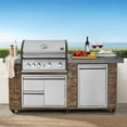thumbnail image 1 of Member's Mark 5-Burner Rustic Ledge Propane Gas Island Grill, 1 of 11