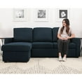 thumbnail image 5 of Lincoln Fabric Reversible Storage Sectional with Pullout Bed, Assorted Colors, 5 of 11