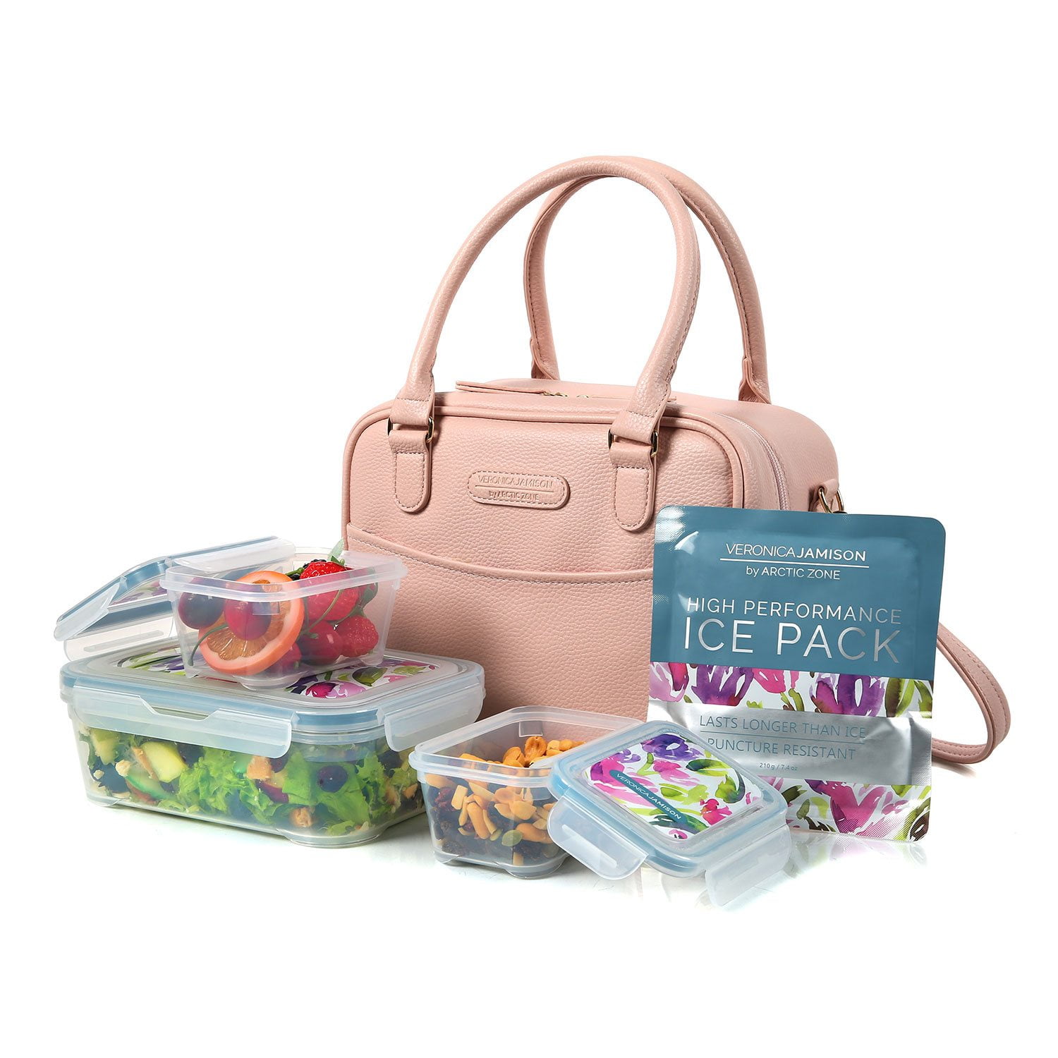 Veronica Jamison Hampton Faux Leather Lunch Tote by Arctic Zone