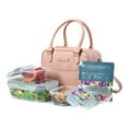thumbnail image 1 of Veronica Jamison Hampton Faux Leather Lunch Tote by Arctic Zone, Lunch Bag with Food Storage & Ice Pack, 1 of 13