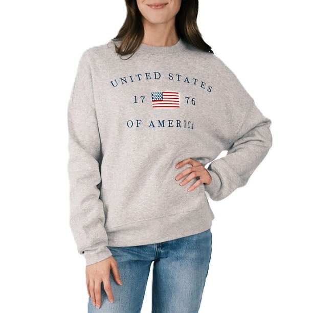 Mighty Fine Women's Americana Crewneck Sweatshirt - Samsclub.com