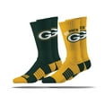 thumbnail image 1 of Green Bay Packers Adult 2-Pack Crew Socks, 1 of 3