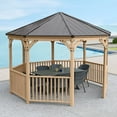 thumbnail image 3 of Yardistry 12' Meridian Octagon Gazebo, 3 of 7