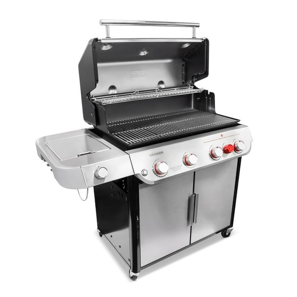 Weber Genesis E-435 4-Burner Liquid Propane Gas Grill, Steel