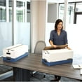 thumbnail image 5 of Bankers Box LIBERTY Heavy-Duty Strength Storage Box, White/Blue Letter, 12/Carton, 5 of 8