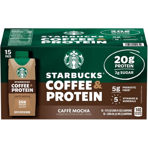 Starbucks Coffee & Protein Cafe Mocha Drink, 11 oz., 15 pk.