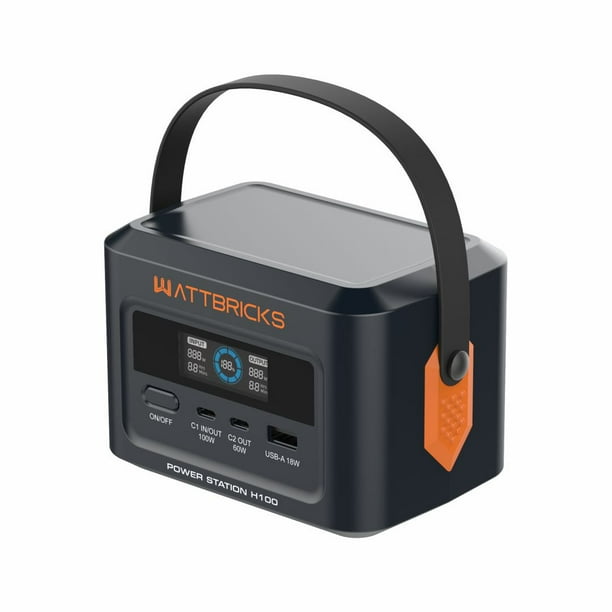 Wattbricks Energy 120-Watt Peak With Portable Power