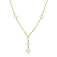 thumbnail image 2 of Fresh Water Cultured Pearl Drop Necklace in 14K Gold, 2 of 4