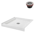 thumbnail image 3 of Streamline 36 in. x 36 in. Alcove Acrylic Shower Base With Center Drain, Drain Included Assorted Colors, 3 of 14