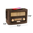 thumbnail image 3 of Fuse Audio Vintage Bluetooth Radio with Wireless Charger, 3 of 10