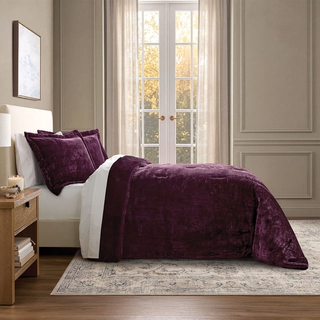 Member’s Mark 3-Piece Chenille Waffle Comforter Set, Assorted Sizes