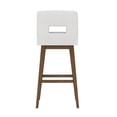 thumbnail image 9 of HH2 Home Upholstered Key Back Wood Adjustable Height Swivel Bar Stool, 9 of 19