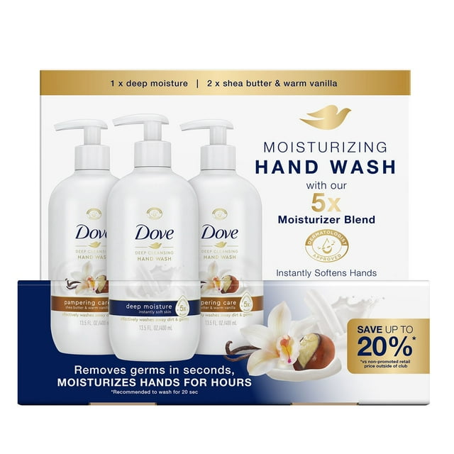 Dove Deep Cleansing Gel Hand Wash Collection (13.5 fl. oz., 3 pk.)
