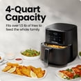thumbnail image 3 of Chefman 4-Quart TurboFry Air Fryer, 4 Cooking Functions, 3 of 7