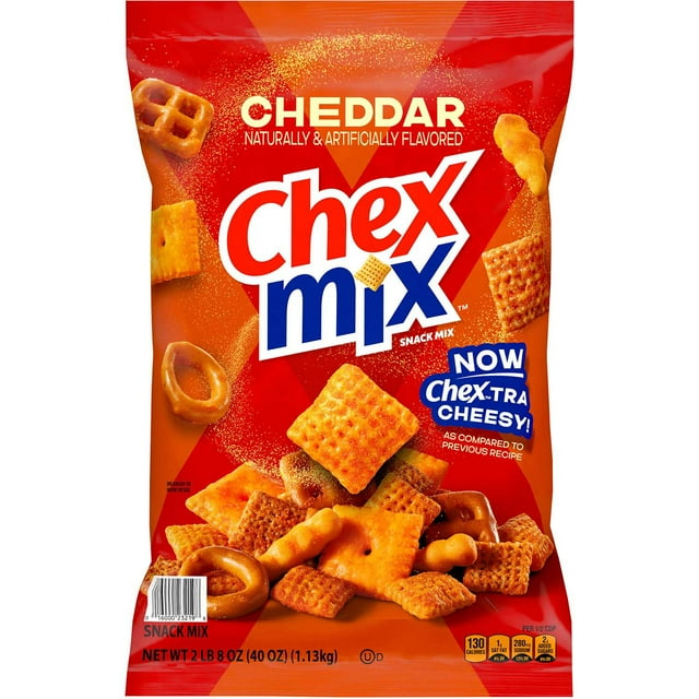 Chex Mix Cheddar Snack Mix, 40 oz.
