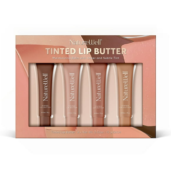NatureWell Nourishing Tinted Lip Butter, 4 pk.