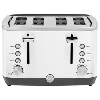 GE 4-Slice Stainless Steel Toaster with Extra Wide Slots