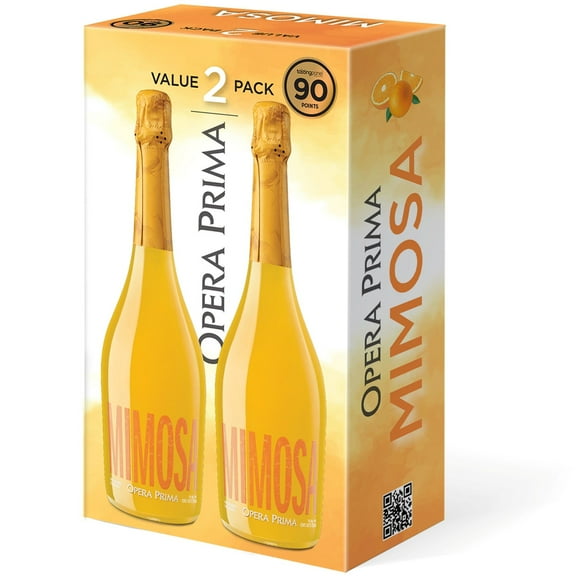 Opera Prima Mimosa Sparkling Wine Cocktail, 750 ml, 2 pk.
