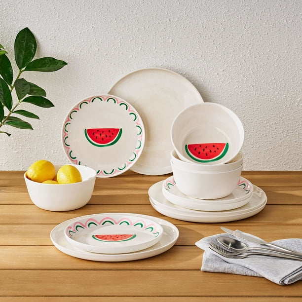 Peace&Harmony Bamboos 中皿2枚セット Member's Mark 12-Piece Bamboo Melamine Dinnerware Set - Samsclub.com