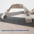 thumbnail image 4 of Seville Classics Commercial Heavy-Duty Rolling Laundry Hamper, 16" W x 22" D x 27" H, 4 of 11