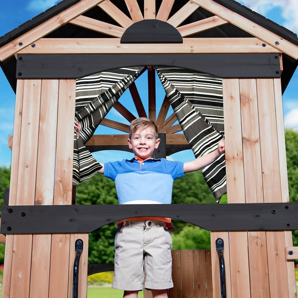 Backyard Discovery Oceanview II Cedar Wood Swing Set - Samsclub.com