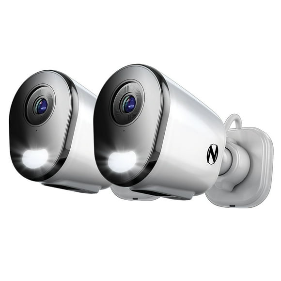 Night Owl Plug-In 2K HD Deterrence Security Cameras, 2pk.
