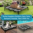thumbnail image 3 of Solartec Indoor + Outdoor Rectangle Pet Cot, Choose Size & Color, 3 of 8