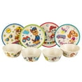 thumbnail image 1 of Zak Designs 8-Piece Bamboo Melamine Kids Dinnerware Set, 1 of 9