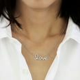 thumbnail image 5 of Sterling Silver and Diamond Identity Necklace, 5 of 11