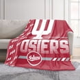 thumbnail image 2 of Logo Brands Indiana Hoosiers 60"x70" Super Plush Blanket, 2 of 7