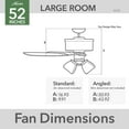 thumbnail image 5 of Hunter 52 inch Swanson Matte Black Ceiling Fan with LED Light Kit and Pull Chain, 5 of 12