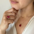thumbnail image 8 of Lab Created Gemstone Necklace in 14K Yellow Gold, 8 of 8