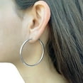 thumbnail image 8 of Italian Sterling Silver Hoop Earring Set, 8 of 8