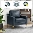 thumbnail image 2 of Serta Faux Leather Fleming Chair, 2 of 12