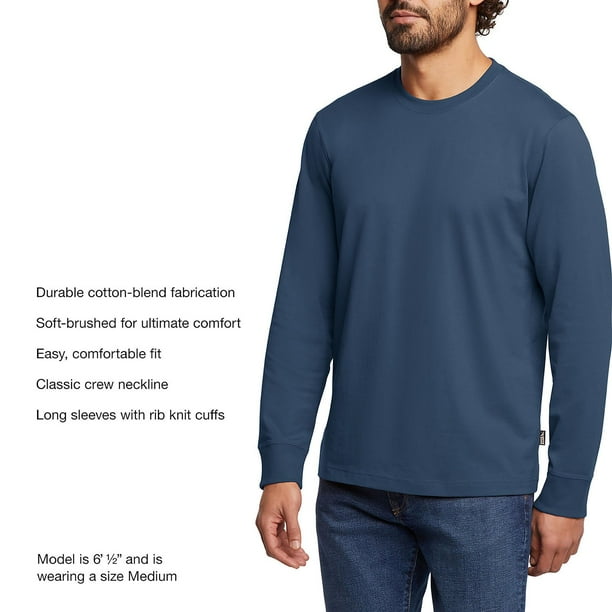 Eddie Bauer Men's Long Sleeve Crewneck T-Shirt - Samsclub.com