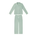 thumbnail image 7 of DreamMark Women's 2-Piece Notch Collar Pajama Set, 7 of 10