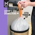 thumbnail image 5 of Member's Mark Power Flex Tall Kitchen Drawstring Trash Bags, Lavender Scent 13 gal., 200 ct., 5 of 7