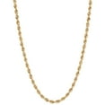 thumbnail image 1 of Glitter Rope Chain Necklace in 14K Gold, 3mm, 1 of 8