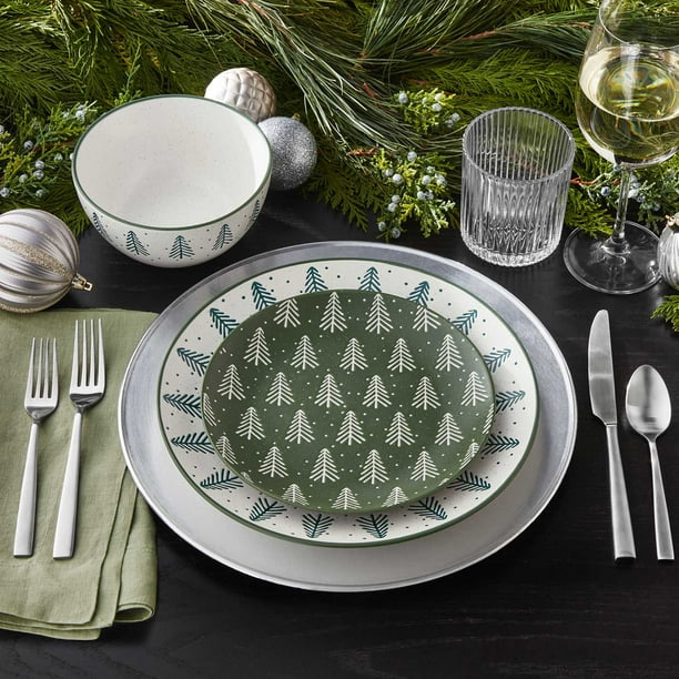 Member's Mark 12-Piece Stoneware Holiday Dinnerware Set - Samsclub.com