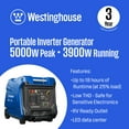 thumbnail image 2 of 5000/3900–Watt Westinghouse Gas-Powered Inverter With Quiet Technology + Remote Electric Start, 2 of 11