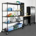 thumbnail image 9 of Seville Classics UltraDurable 5-Tier NSF Steel Shelving, 60" W x 24" D x 76" H, 9 of 10
