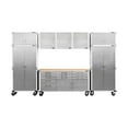 thumbnail image 1 of Seville Classics UltraHD 8-Piece Steel Garage Cabinet Storage Set with Rolling Workbench, 12' Wide, 1 of 22
