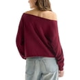 thumbnail image 2 of Aeropostale Women's Off-The-Shoulder Sweater, 2 of 6