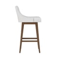 thumbnail image 8 of HH2 Home Upholstered Tapered Back Wood Adjustable Height Swivel Bar Stool, 8 of 13